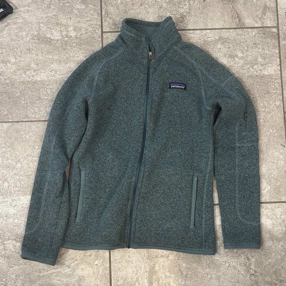 Patagonia Teal Full-Zip Fleece Jacket